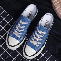 ราคา รองเท้าลำลองบุรุษรองเท้าผ้าใบเปิดส้นสวมใส่สบายรองเท้าส้นเตี้ยสไตล์เกาหลีสำหรับผู้ชาย041203 (21088269998)