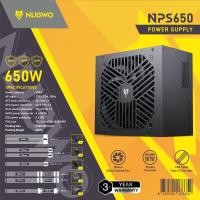 ราคา POWER SUPPLY อุปกรณ์จ่ายไฟ NUBWO 550650 WATT NPS 020 NPS 030 NPS650 ประกัน 1 ปี (23313507288)