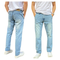 ราคา TPPJEANS MD Slim Fit Denim กางเกงยีนส์ชายทรงกระบอกเล็ก สีบลูฟอกซีด ทรงสวย เป้าซิป กระเป๋าเฉียง ยีนส์ฟอกนิ่มใส่สบาย Size 28 36 (24262340906)