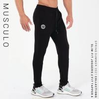 ราคา Musculo slim fit gym pants Tapper 6 กางเกงวอร์ม ทรงสลิมฟิต (7433426)