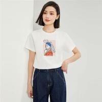 ราคา Online Exclusive Beau Monde Womens Cotton famous paintings print tee 13325428001 เสื้อยืดผู้หญิง เสื้อจิออดาโน (24792533549)