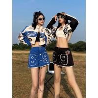 ราคา เสื้อแจ็คเก็ตเบสบอล แขนยาว ถอดออกได้ สไตล์วินเทจ แฟชั่นอเมริกัน สำหรับผู้ชายและผู้หญิง W79389 ลำลอง ผ้าร่มแบบบาง (18593170723)