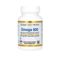 ราคา California Gold Nutrition Omega 800 Pharmaceutical Grade Fish Oil 80 EPA DHA 1000 mg 30 Fish Gelatin Softgels (10517199062)