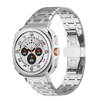 ราคา สายนาฬิกา For Samsung Galaxy Watch 8 Classic 46mm 40mm 44mm Ultra 2025 สาย Solid วัสดุ สแตนเลสสตีล สาย for galaxy watch ultra 47mm AI นาฬิกา สมาร์ทวอทช์ สายนาฬิกา (24710446940)