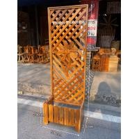 ราคา ระแนงไม้สัก พร้อมกระถางปลูก ฉากกั้น รั้วไม้ ราคาต่อ 1 ชิ้น (24164821402)