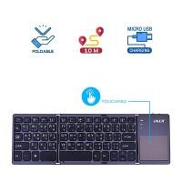 ราคา OKER คีย์บอร์ดไร้สายแบบฝาพับ OKER BLUETOOTH KEYBOARD FOLDING KEYBOARD WITH TOUCHPAD BT 033 (23821574607)