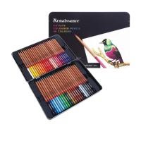 ราคา Renaissance สีไม้เกรดอาร์ตติสรุ่น 12สี 24สี 36สี 48สี 72สี 100สี 120สี ดินสอสีไม้ สีไม้กล่องเหล็ก จำนวน 1 กล่อง (12899519232)