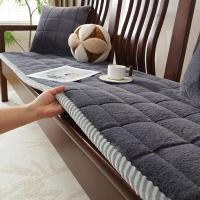 ราคา ที่นั่งโซฟาไม้แบบหนาป้องกันการลื่นในฤดูหนาว ที่นั่งโซฟาแบบเรียบง่ายและโมเดิร์นสีแดง ผ้าคลุมโซฟาไม้ ผ้าคลุมเก้าอี้ ผ้าคลุมโซฟาแบบยาว (24745211140)