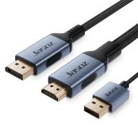ราคา Seamwi 4K DisplayPort Male DP to Male HDMI Cable Full HD 4K 30Hz HDTV Cord for TV PC Laptop Projector 1 5M 2M 3M 5M (22730507815)