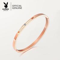 ราคา กำไลข้อมือ PLAYBOY ของแท้ รุ่น Freedom Ring สีพิงค์โกลด์ เรียบหรู ไม่ลอก ไม่ดำ เครื่องประดับผู้หญิงสไตล์มินิมอล (24569026838)