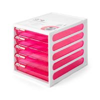 ราคา ONE ตู้เอกสาร 5 ชั้น โครงสีขาว ลิ้นชักสีชมพูใส (7464355471)