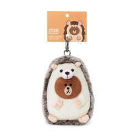 ราคา ของแท้จากเกาหลี line Friends เม่นแมวน้ำบราวน์จี้หมีตุ๊กตาพวงกุญแจเครื่องประดับแบบแขวนตุ๊กตาของแท้ (21608629291)