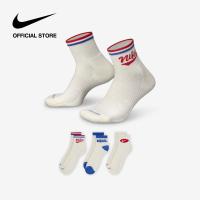 ราคา Nike Mens Everyday Plus Ankle 3Pairs Socks Mix ไนกี้ ถุงเท้าหุ้มข้อผู้ชาย Everyday Plus 3 คู่ หลายสี (23595553749)