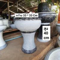 ราคา อ่างน้ำปลูกบัวดินเผา ลายหินอ่อนสีเทา ปากหยัก อ่างเสริมฮวงจุ้ยหน้าหน้าบ้าน ได้ยกชุด อ่าง ขาตั้ง รับประกันสินค้าแตก (20766723494)