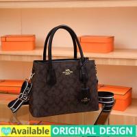 ราคา 905 Authentic 2025 New Original COACH Reticule Handbag Womens Pu Leather Tote Bag Single Sling Shoulder Bag Korean Fashion Student Large Capacity Shopping Bag (24974548462)
