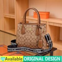 ราคา 905 Authentic 2025 New Original COACH Reticule Handbag Womens Pu Leather Tote Bag Single Sling Shoulder Bag Korean Fashion Student Large Capacity Shopping Bag (24974548463)