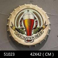 ราคา ตกแต่งกำแพงแบบย้อนยุคสไตล์อุตสาหกรรมฝาขวดเบียร์ฝาขวดเหล้าฝังผนังร้านอาหารและร้านค้า อุปกรณ์ตกแต่งกำแพงร้านอาหารสไตล์อเมริกัน (24745419765)