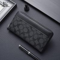 ราคา LouisWill กระเป๋าสตางค์ผู้ชายแบบยาวกระเป๋าสตางค์ PU นุ่มอเนกประสงค์กระเป๋าสตางค์ย้อนยุคกระเป๋าเล็กความจุมากตำแหน่งบัตรหลายใบ ID เครดิตผู้ที่ใส่บัตรเหรียญกระเป๋าโทรศัพท์กระเป๋าสตางค์ซิปยาวกระเป๋าสตางค์