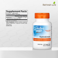 ราคา พร้อมส่ง Doctors Best Nattokinase 2000 FUs นัตโตะไคเนส Vegan ถั่วนัตโตะ Refresh Life (21272504111)