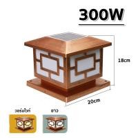 ราคา โคมไฟหัวเสา ไฟสวนหลอดไฟโซล่าเซลล์ ทรงกลม 300W 400W 500W โซล่าเซลล์ ปรับได้2สี สีขาว สีวอร์มไวท์ การควบคุมแสงอัจฉริยะ (24034115132)