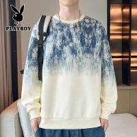 ราคา เพลย์บอยผู้ชายเสื้อมีฮู้ดเสื้อลำลองแขนยาวสำหรับวัยรุ่นคอกลม (23996716109)