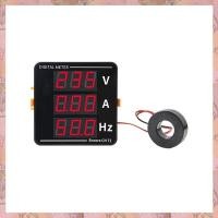 ราคา ZVET AC Ammeter Voltmeter Three Display Current Voltage Frequency Meter AC50 500V AC0 120A 10 99 9Hz (24515380639)
