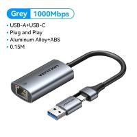 ราคา Vention USB 3 0 Ethernet Adapter 1000 Mbps USB 2 0 100 Mbps Network Card to RJ45 Lan for Win7 Win8 Win10 Laptop Nintendo Switch MacBook Notebook USB to Lan RJ45 Converter (23869324476)