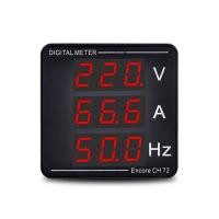 ราคา Sunshineyou AC Ammeter Voltmeter Three Display Current Voltage Frequency Meter AC50 500V AC0 120A 10 99 9Hz (22070141873)
