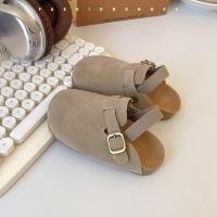 ราคา 2024 New Girl Boy One Step Flat Bottom Baotou Half Slippers Children Summer Outwear Round Head Half Slippers Lazy Shoes (23468497830)