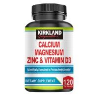ราคา KIRKLAND Calcium Magnesium Zinc Vitamin D3 supplement รองรับสุขภาพกระดูก กล้ามเนื้อ และระบบภูมิคุ้มกัน (24257585326)