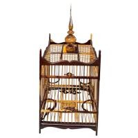 ราคา กรงนกหัวจุก ผ่าวาฬ 15ซี่ ไม้โพเล สำหรับนกกรงกรงหัวจุก นกเล็ก พร้อมหัว (24118912342)