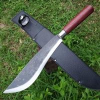 ราคา มีดเดินป่า มีดเหน็บ มีดอรัญญิกแท้ ใบมีดยาว 10 5 นิ้ว เหล็กผานไถ ด้ามไม้ พร้อมฝักหนัง PU (22738171004)