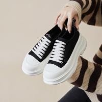 ราคา สปอตสินค้า รองเท้าผ้าใบผู้หญิงแฟชั่นเกาหลีรองเท้าผ้าใบเสริมส้นผู้หญิง รองเท้าผ้าใบนักเรียนลำลอง (19334676258)