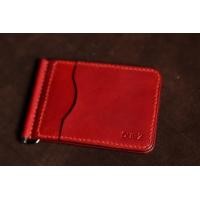 ราคา money clip wallet กระเป๋าสตางค์ แบบหนีบ หนังวัวฟอกฝาด Handmade 100 ตอกชื่อฟรี ระบุข้อความที่จะให้ตอกในแชท (13504178740)
