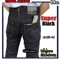 ราคา กางเกงยีนส์ Mc Super Black กางเกงยีนส์ทรงกระบอก สีดำด้ายเทา เป้ากระดุม (16496209426)