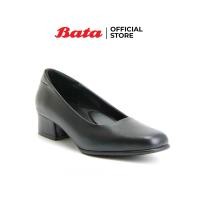ราคา Best Seller Bata บาจา รองเท้าคัทชู รองเท้ารับปริญญา รองเท้าทางการ รองเท้าใส่สบาย นุ่ม หัวตัด ส้นสูง 1 นิ้ว สีดำ รหัส 6516303 (593846579)