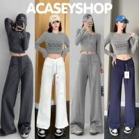 ราคา Acasey กางเกงขายาวผู้หญิง กางเกงวอร์ม ขาม้า แต่งกระเป๋าหน้า ป้าย Keltis 1062 (24824891127)