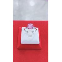 ราคา แหวนเงินแท้พลอยหัวสีชมพูเงินแท้ 92 5 (19178766185)