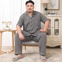 ราคา ถูกสุด พร้อมส่ง ชุดนอนผู้ชายอ้วน ชุดนอนคนอ้วน ชุดนอนไซส์ใหญ่ ลายทาง ผ้าคอตตอนไม่หนา เนื้อผ้าดี ใส่สบาย (20405187086)