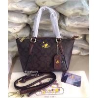 ราคา กระเป๋าโค้ช ทรงพัดมินิ กระเป๋าสะพายข้าง แต่งอะไหล่ทอง สายปรับได้ ขนาด10นิ้ว รหัส 836 (24269208555)