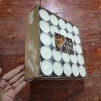 ราคา เทียน 100 ชิ้น เทียน ทีไลท์ เทียนทีไลท์ เทียนไข เทียนถ้วย เทียนประดับ สีขาว ไร้กลิ่น Candles จุดนาน 4ชม (24658906026)