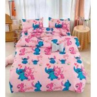 ราคา ชุดผ้าปูที่นอนลายสติช ครบชุด6ชิ้น ขนาด3 5 5 6ฟุต (24696656124)