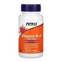 ราคา NOW Foods Vitamin K2 100 mcg 100 Veg Capsules (21056392517)