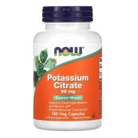 ราคา NOW Foods Potassium Citrate 99 mg 180 Veg Capsules (20653790178)