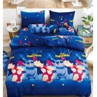 ราคา ชุดผ้าปูที่นอนลายสติช ครบชุด6ชิ้น ขนาด3 5 5 6ฟุต (12676164400)