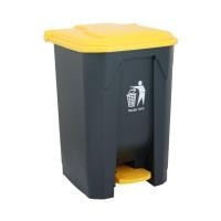 ราคา HomeHuk ถังขยะฝาเหยียบ รุ่นบิโก้ ขนาด 50 ลิตร สีเทาเข้ม เหลือง (22466226853)