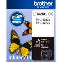 ราคา ตลับหมึกพิมพ์ แท้ Brother รุ่น LC 669XL Black LC 665XL M C Y สำหรับ MFC J2320 J2720 (22346206785)