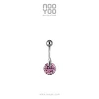 ราคา NooYoo จิวสะดือสำหรับผิวแพ้ง่าย Solitaire Round CZ (7309254690)