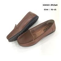 ราคา OXXO รองเท้าเพื่อสุขภาพหนังแท้ หนังวัว รองเท้าคัทชู พี้นแบน หนังนิ่มมาก พี้นยางสั่งทำพิเศษ พี้นสูง1เซน ใส่สบาย มีถึงไซส์41 รุ่น X08003 (22555540203)