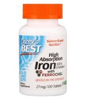 ราคา Iron ธาตุเหล็ก Doctors BEST High Absorption Iron 100 Chelated 27mg วิตามินธาตุเหล็ก ชนิดดูดซึมได้ดีกว่า 27มก (24285051004)
